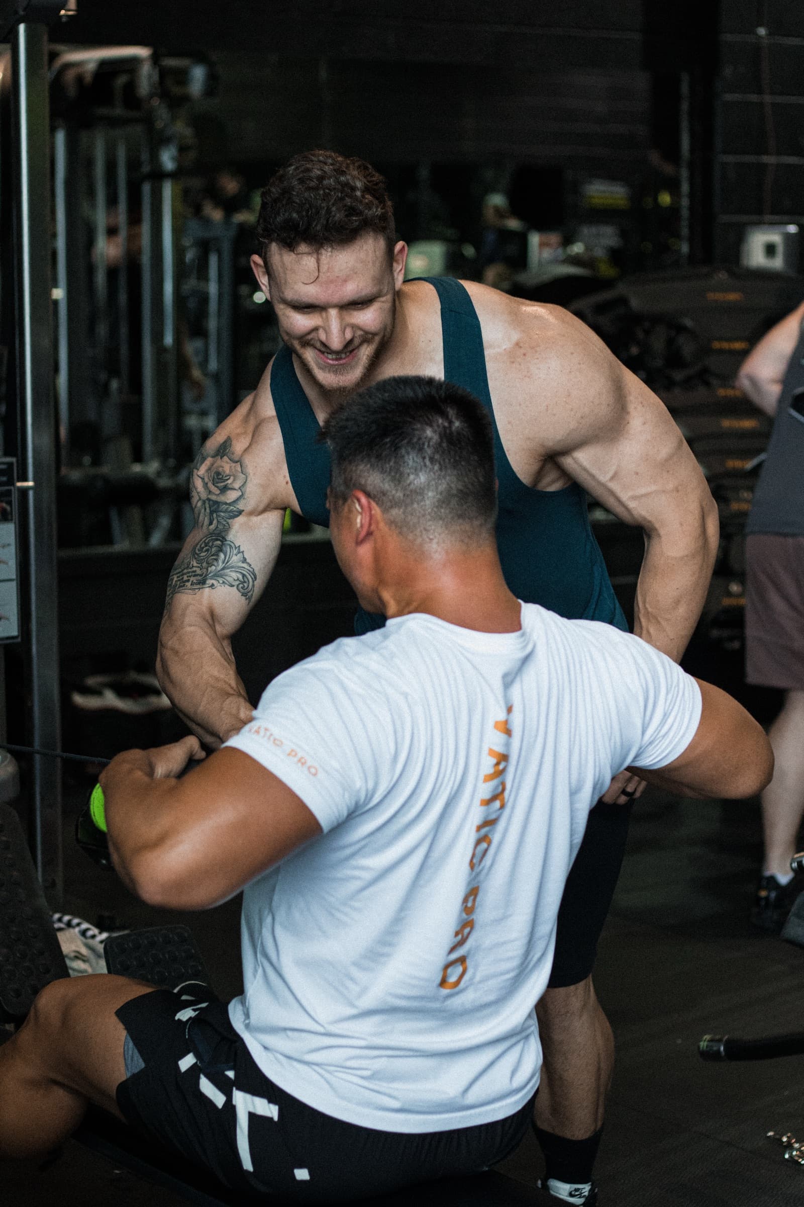 Phil coaching a client through an exercise
